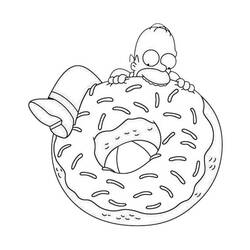 着色页: Homer Simpson (卡通人物) #188210 - 免费可打印着色页