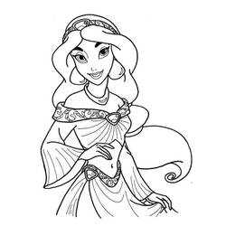 着色页: Jasmine (卡通人物) #178610 - 免费可打印着色页