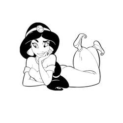 着色页: Jasmine (卡通人物) #178616 - 免费可打印着色页