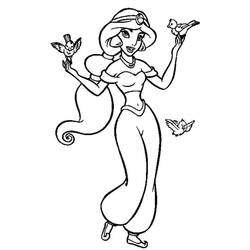 着色页: Jasmine (卡通人物) #178619 - 免费可打印着色页