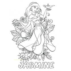 着色页: Jasmine (卡通人物) #178621 - 免费可打印着色页