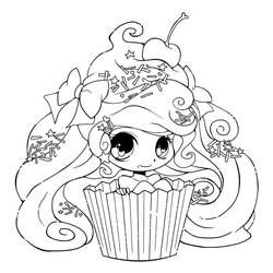 着色页: Kawaii - 免费可打印着色页