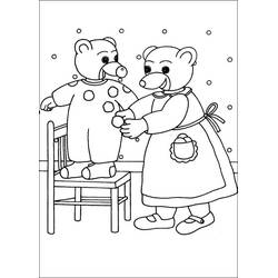 着色页: Little Brown Bear - 免费可打印着色页