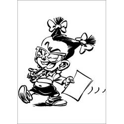 着色页: Little Spirou - 免费可打印着色页