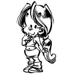着色页: Little Spirou (卡通人物) #182471 - 免费可打印着色页