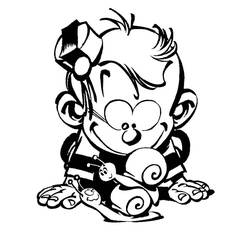 着色页: Little Spirou (卡通人物) #182493 - 免费可打印着色页