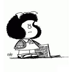 着色页: Mafalda - 免费可打印着色页
