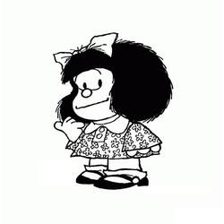 着色页: Mafalda (卡通人物) #213279 - 免费可打印着色页