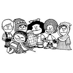 着色页: Mafalda (卡通人物) #213280 - 免费可打印着色页