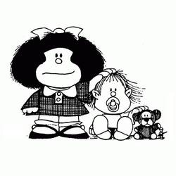 着色页: Mafalda (卡通人物) #213285 - 免费可打印着色页