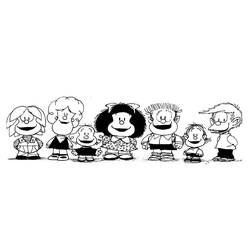 着色页: Mafalda (卡通人物) #213286 - 免费可打印着色页
