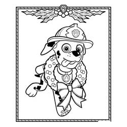 着色页: PAW Patrol马库斯 (卡通人物) #181666 - 免费可打印着色页
