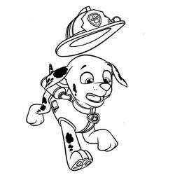 着色页: PAW Patrol马库斯 (卡通人物) #181667 - 免费可打印着色页