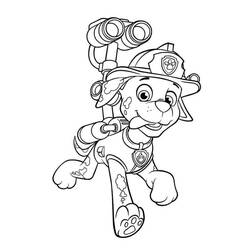 着色页: PAW Patrol马库斯 (卡通人物) #181672 - 免费可打印着色页
