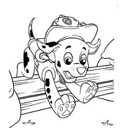 着色页: PAW Patrol马库斯 (卡通人物) #181675 - 免费可打印着色页