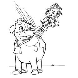 着色页: PAW Patrol马库斯 (卡通人物) #181680 - 免费可打印着色页