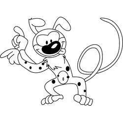 着色页: Marsupilami - 免费可打印着色页