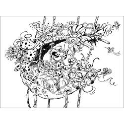 着色页: Marsupilami (卡通人物) #50100 - 免费可打印着色页