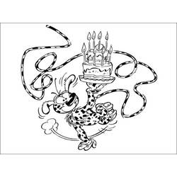 着色页: Marsupilami (卡通人物) #50106 - 免费可打印着色页