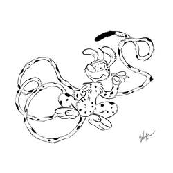 着色页: Marsupilami (卡通人物) #50107 - 免费可打印着色页