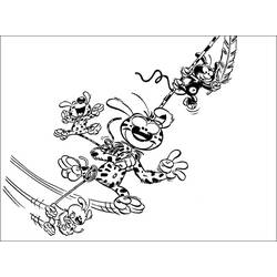 着色页: Marsupilami (卡通人物) #50115 - 免费可打印着色页