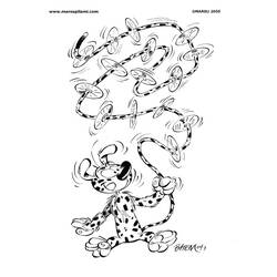 着色页: Marsupilami (卡通人物) #50116 - 免费可打印着色页