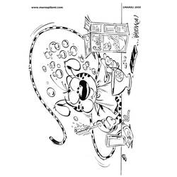 着色页: Marsupilami (卡通人物) #50119 - 免费可打印着色页