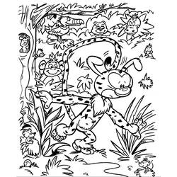 着色页: Marsupilami (卡通人物) #50124 - 免费可打印着色页