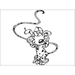 着色页: Marsupilami (卡通人物) #50125 - 免费可打印着色页