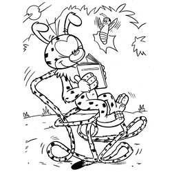 着色页: Marsupilami (卡通人物) #50133 - 免费可打印着色页
