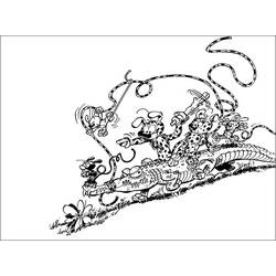 着色页: Marsupilami (卡通人物) #50158 - 免费可打印着色页