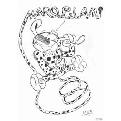 着色页: Marsupilami (卡通人物) #50207 - 免费可打印着色页