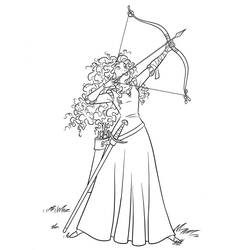 着色页: 梅丽达 (勇敢传说) (卡通人物) #182276 - 免费可打印着色页