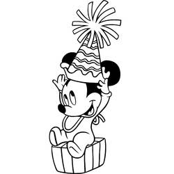 着色页: 米老鼠 (卡通人物) #170111 - 免费可打印着色页