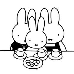 着色页: Miffy (卡通人物) #202743 - 免费可打印着色页