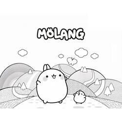 着色页: Molang (卡通人物) #209148 - 免费可打印着色页