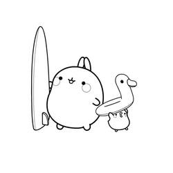 着色页: Molang (卡通人物) #209149 - 免费可打印着色页