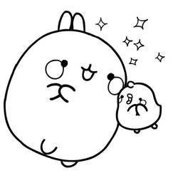 着色页: Molang (卡通人物) #209151 - 免费可打印着色页