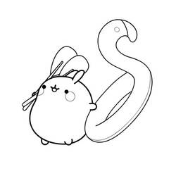 着色页: Molang (卡通人物) #209152 - 免费可打印着色页