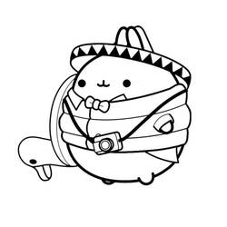 着色页: Molang (卡通人物) #209159 - 免费可打印着色页