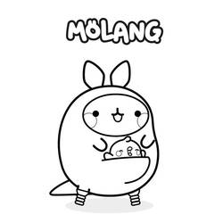 着色页: Molang - 免费可打印着色页