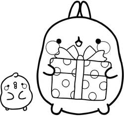 着色页: Molang (卡通人物) #209166 - 免费可打印着色页