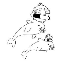 着色页: Molang (卡通人物) #209168 - 免费可打印着色页