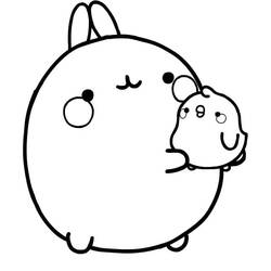 着色页: Molang (卡通人物) #209171 - 免费可打印着色页