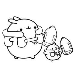 着色页: Molang (卡通人物) #209172 - 免费可打印着色页