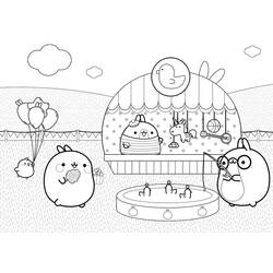 着色页: Molang (卡通人物) #209176 - 免费可打印着色页