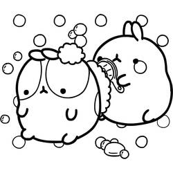 着色页: Molang (卡通人物) #209178 - 免费可打印着色页
