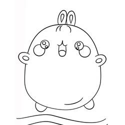 着色页: Molang (卡通人物) #209181 - 免费可打印着色页