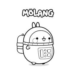 着色页: Molang (卡通人物) #209182 - 免费可打印着色页
