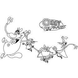 着色页: Oggy (卡通人物) #178511 - 免费可打印着色页